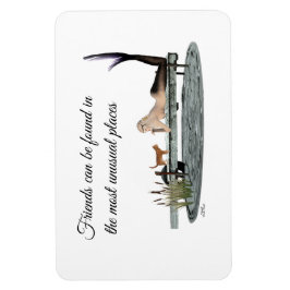 Sereia no barramento Encaixe o ímã flexível