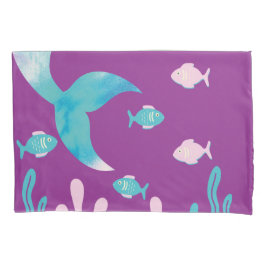 Sereia Peixe Sob o Mar Pastel Roxo Meninas