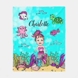 Sereia Personalizada Sob O Cobertor Do Mar