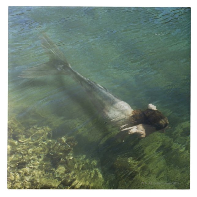 Sereia que nada debaixo d'água (Frente)