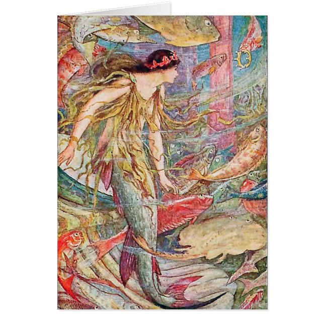 Sereia Rainha do Cartão Fishes (Frente)