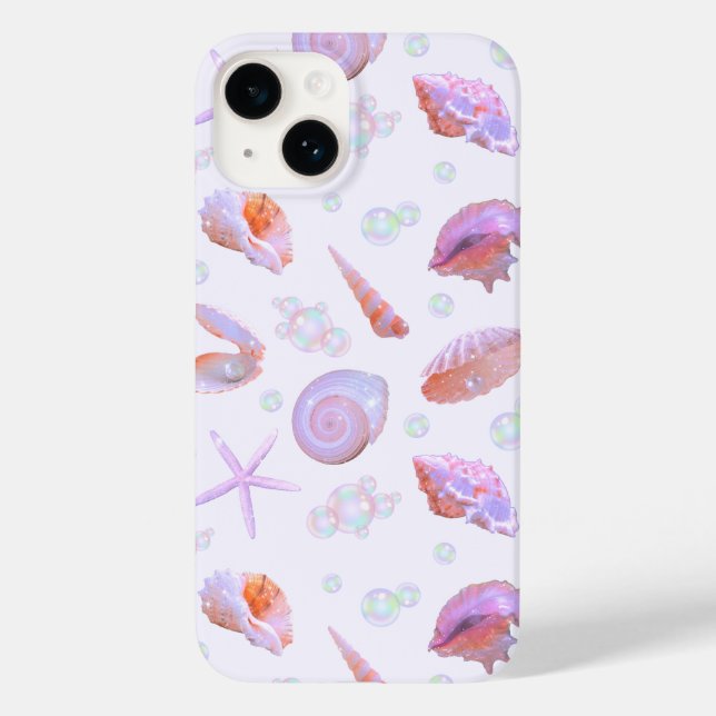 Sereia Rosa Iridescente Pérola Concha Y2K (Verso)