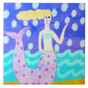 Sereia Rosa Original Abstrato Art