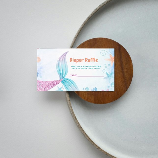 Sereia sob o cartão de solicitação de Raffle Frald (Criador carregado)