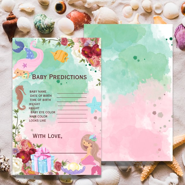 Sereia Sob O Jogo De Predicações Do Chá de fraldas (Criador carregado)