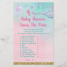 Sereia Sob O Mar Adivinha O Jogo Do Chá De Preço