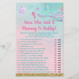 Sereia Sob O Mar Adivinha Quem Disse O Jogo