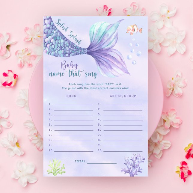 Sereia Sob o mar Bebê dá nome a esse jogo (Criador carregado)