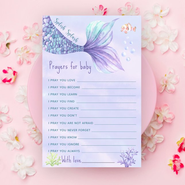 Sereia sob o mar Orações para bebê (Criador carregado)