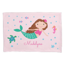 Sereia Sob O Mar Rosa Personalizado