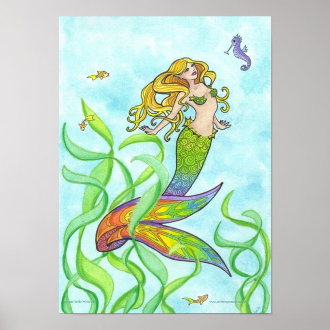 Sereia Sunny + poster de fantasia de peixe (Frente)