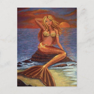 Sereia Sunset - Cartão postal