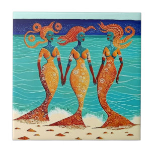 Sereias Mosaico nas Areias Egípcias