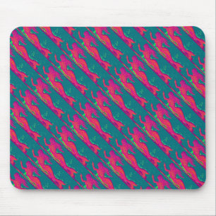 sereias vermelhas que nadam o mousepad