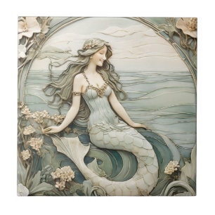 Sereid Art Nouveau Faux Alivio Mint R Ocean Sea