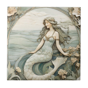Sereid Art Nouveau Faux Alivio Mint Sea