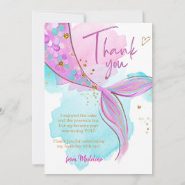 Sereid Splash Piscina Rapariga Cartões de agradeci