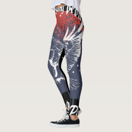Serem Leggings de águia orgulhosas americanas