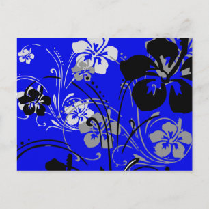 Serenata Tropical (Azul) Cartão Postal