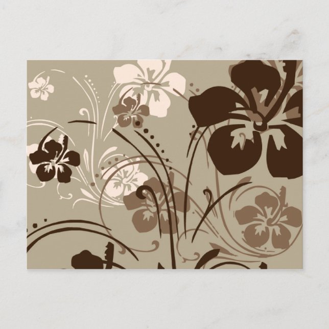 Serenata Tropical (Marrom) Cartão Postal (Frente)