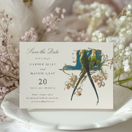 Serene Aviary 'Salve a Data' Convite de Casamento