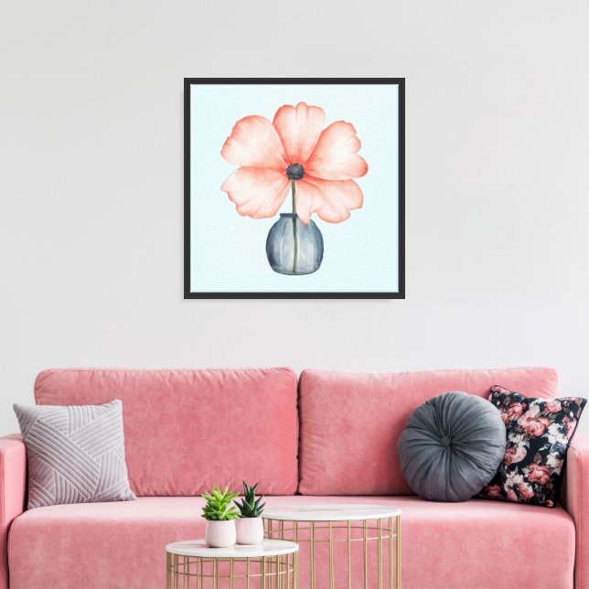 Serene Bloom Canvas (Insitu(Sala de estar))