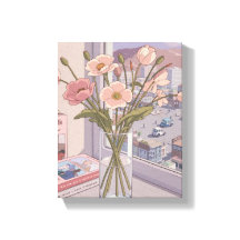 Serene Bloom Window View Art Impressão