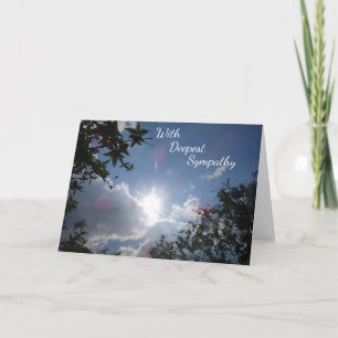 Serene Blue Sky com Cartão de Saudação de Simpa