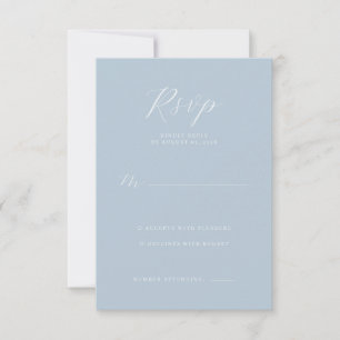 Serene Blue Tipográfico RSVP