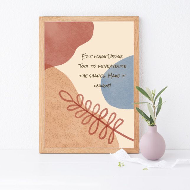 Serene Boho Shapes Poster (Criador carregado)