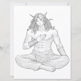 Serene Elf Warrior | Fantasy Anime Character Art