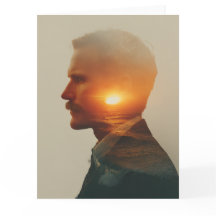 Serene Luz do Oceano: Cartão de Condolências Aquar