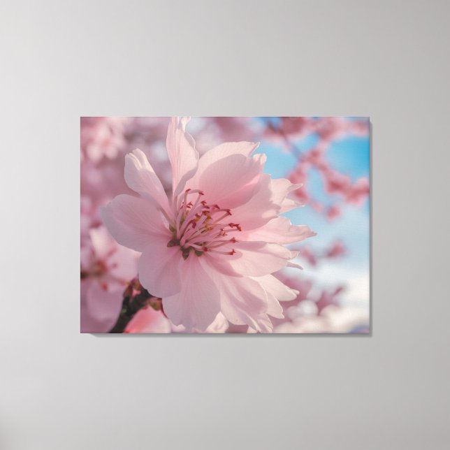 Serene Spring Flower Art Canvas Print (Frente)