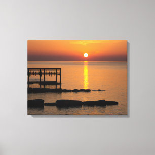 Serene Sunset Stretch Canvas Print