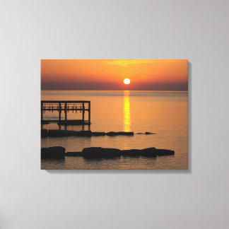 Serene Sunset Stretch Canvas Print