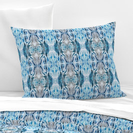 Serene symmetric ice blue M-size abstract pattern