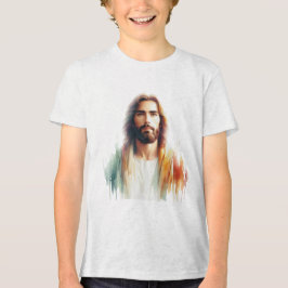 Serene Watercolor Jesus Christ Portrait – Spiritua