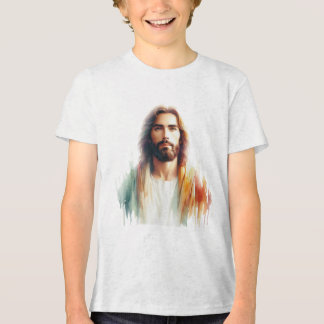 Serene Watercolor Jesus Christ Portrait – Spiritua