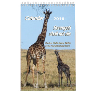 Serengeti não morrerá calendário