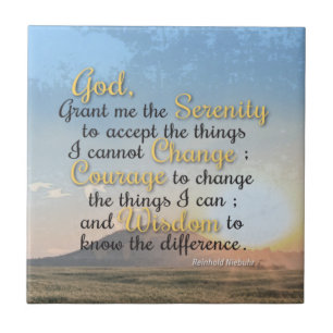 Serenidade, coragem e sabedoria