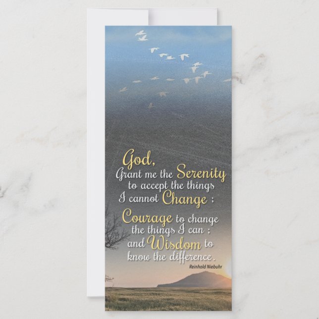 Serenidade, coragem e sabedoria (Frente)