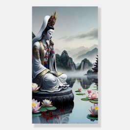 Serenidade de Guanyin pelo lago Lotus