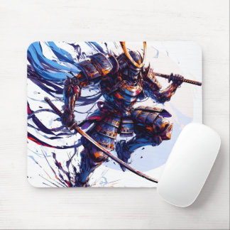 Serenidade do Aço: O Samurai Sentinel Mousepad