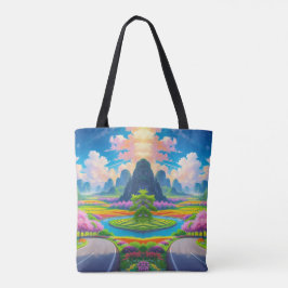 "Serenidade em Primavera - Fantasy Road Tote Bag"