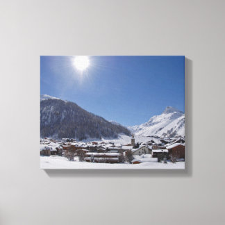Serenidade em uma vila que Vald'Isere Canvas impri