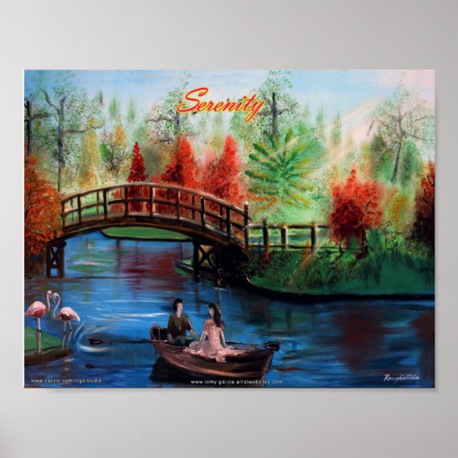 SERENITY Oil Painting Poster (Frente)