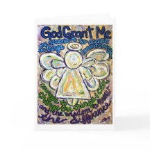 Serenity Prayer Angel Art Saudação ou Cartões de N