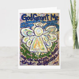 Serenity Prayer Angel Art Saudação ou Cartões de N