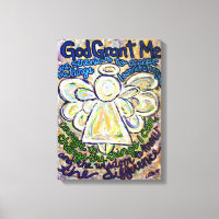 Serenity Prayer Angel Painting Canvas