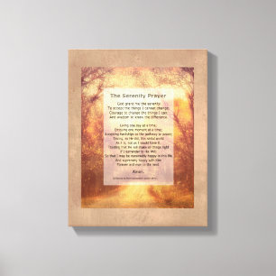 Serenity Prayer canvas art com aspas